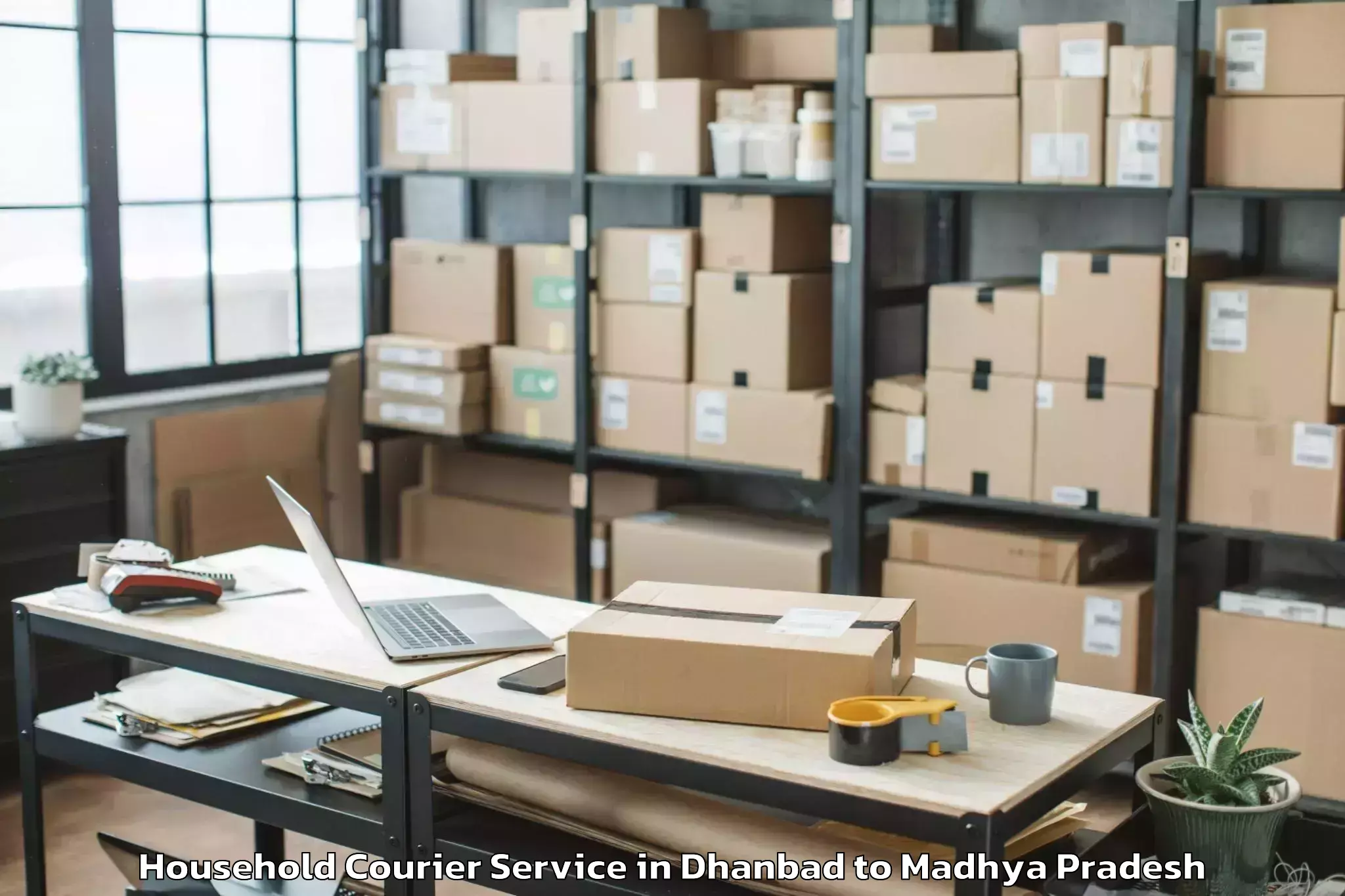 Affordable Dhanbad to Rewa Household Courier